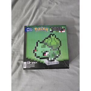 MEGA Pokemon Bulbasaur Pixel Art Building Kit - 374 pcs - New Sealed G63